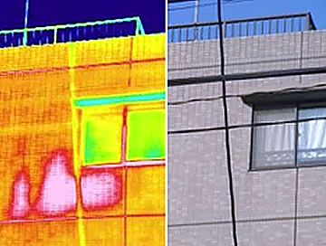 赤外線による建物診断業務